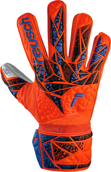 Reusch Attrakt Starter Solid Finger Support Junior 5472511 2210 blue orange front